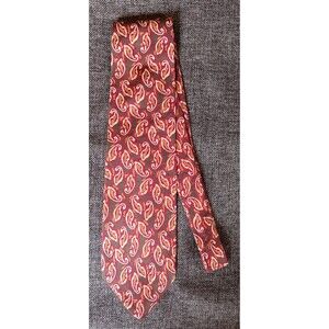 Tie 70s 80s 90s Y2K New Vintage Stock Michael Jacobs Green Red Brown 58 Inches